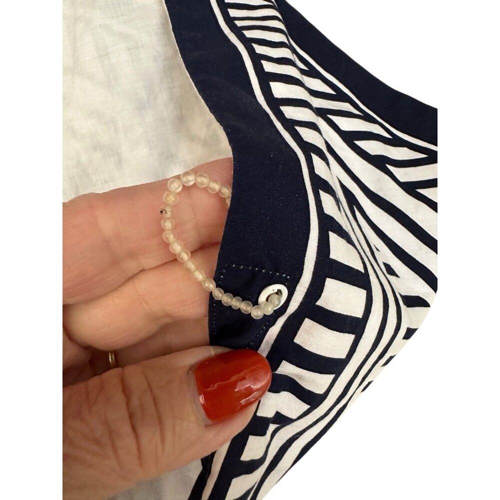 Rare Vintage Mod 1960's Hair Scarf Black & White Headband Beach - Picture 10 of 14